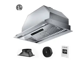 B02C30SBPLUS VIKIO Ductless Steel Cabinet Hood
