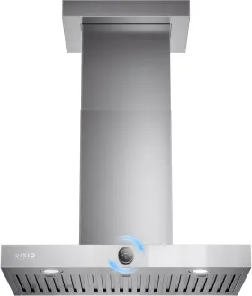 Vikio Home Rp50-38 30 Inch Wall Range Hood 600 Cfm Stainless Steel Convertible Ductless/ducted