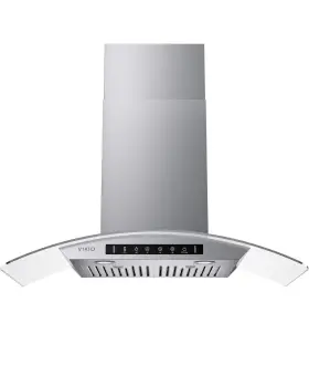 VK-RP36-30 VIKIO HOME Wall Mount Hood Tempered Glass Cfm Vent