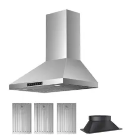 BGA2-30-H VIKIO PRO Cfm Convertible Wall Mount Hood Steel Led