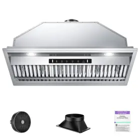 RHIN02-36 VIKIO Cfm Convertible Hood Steel Baffle Led