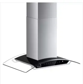 RHIS01-30-J VIKIO Cfm Ducted Island Mount Hood Steel Led