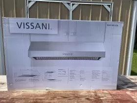 1003991576 VISSANI Steel Hood Led Lighting Permanent Filters