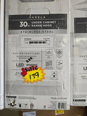 1008463646 VISSANI Cfm Convertible Cabinet Hood Steel