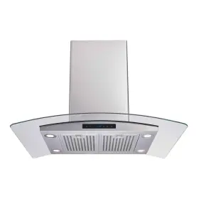 668I-AS53 VISSANI Avellino Cfm Glass Kitchen Island Hood Led