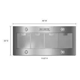 UVL6048JSS WHIRLPOOL Jennairl Hood Liner #2