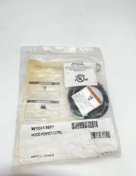 W10613691 WHIRLPOOL Vent Hood Power Cord