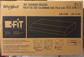WVU17UC0JW WHIRLPOOL Ducted Recirculating Cabinet Hood