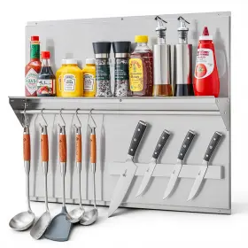 WGB-3024-25 WILPREP Steel Stove Backsplash Hood Storage