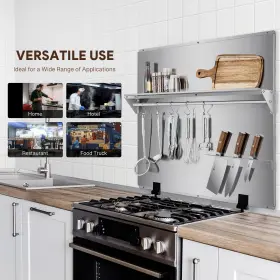 WGB-3630 WILPREP Backsplash Steel Storage Shelf #2