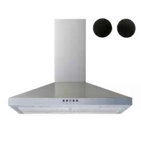 Winflo 445001567573 36 Inch 400 Cfm Convertible Wall Mount Range Hood In Stainless Steel With Push Bu