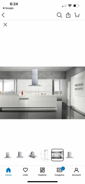 WH101B30D WINFLO Convertible Island Rangehood Steel