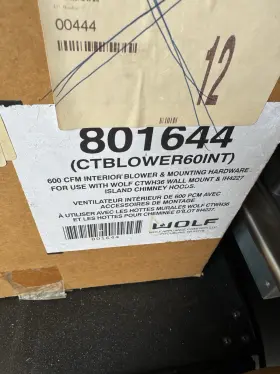 801644 WOLF Cfm Internal Blower