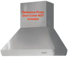 PI423418 WOLF Steel Island Chimney Hood