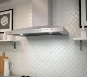 VW30S WOLF Steel Wall Mount Chimney Hood #2