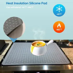 759041224219 XINPUERDA Silicone Stove Top Cover Mat Ceramics #2