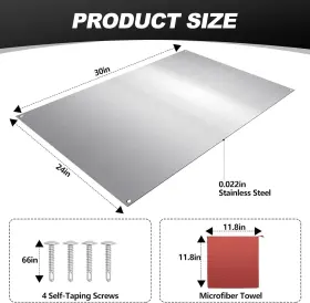 XIE-YAOCOM-249 YAOCOM Steel Backsplash Hood Stove #2
