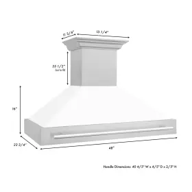 8654SNX-WM-48 Z-LINE KITCHEN Zline Steel Wall Hood