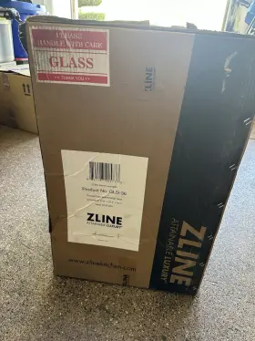 GL15I-36 Z-LINE KITCHEN Zline Steel Island Hood Glass Led Etl
