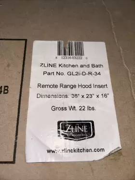GL2I-D-R-34 Z-LINE KITCHEN Zline Bath Remote Hood