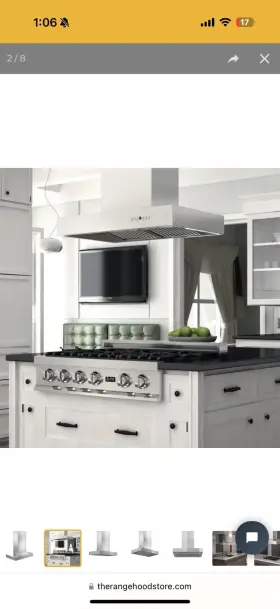 KECOMI-36 Z-LINE KITCHEN Zline Pro Steel Island Mount Hood #2