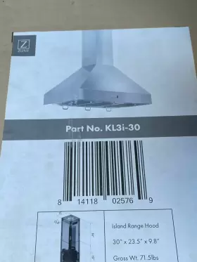 KL3I30 Z-LINE KITCHEN Zline Island Hood Baffle Filters Led
