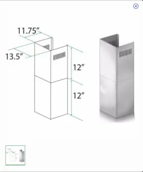 SK-455476477667697 Z-LINE KITCHEN Chimney Ceilings Kit