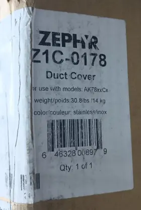 0178 ZEPHYR Hood Duct Cover Bracket Steel #2