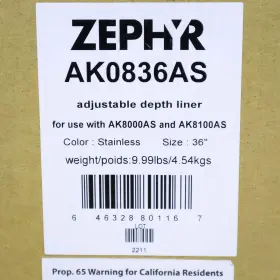 AK0836AS ZEPHYR Liner Tornado Twister Hood Steel #3