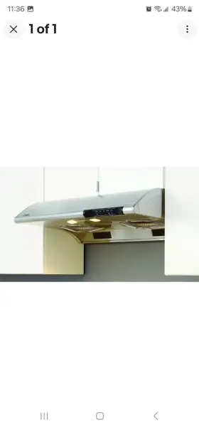 AK2100AQ ZEPHYR Cabinet Smart Hood Bisque Cfm Blower