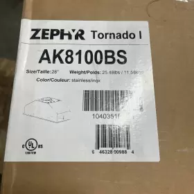 AK8100BS ZEPHYR Hoods Cooking