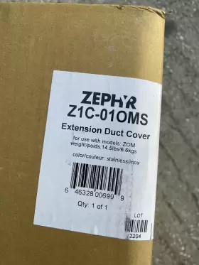 Z1C-010MS ZEPHYR Hood Extension Duct Cover Steel #3