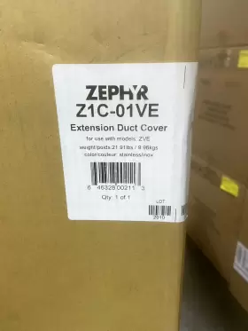 Z1C01VE ZEPHYR Duct Cover Extension Zve #2