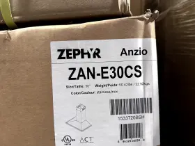 ZANE30CS ZEPHYR Wall Mount Chimney Hood Titanium #3