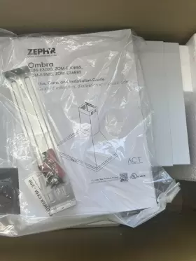 ZOM-E36BS ZEPHYR Ombra Cfm Wall Mount Hood Steel #2