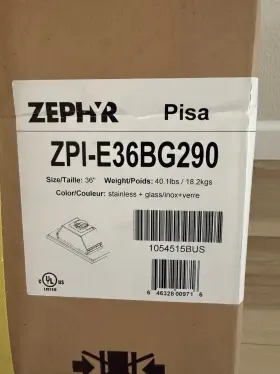 ZPI-E36BG290 ZEPHYR Pisa Cabinet Hood