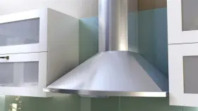 ZSAM90BS ZEPHYR Europa Wall Mount Chimney Hood Cfm Blower