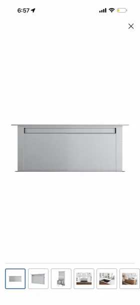 ZTV-E36AS ZEPHYR Steel Downdraft Rangehood