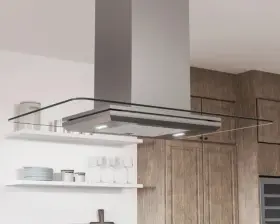 ZVNM90BG ZEPHYR Verona Island Hood Glass Canopy Box