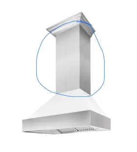 8654WM-30 ZLINE Fingerprint Hood Chimney