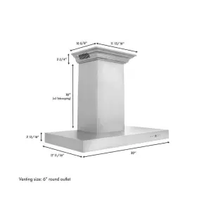 KECRN-BT-30 ZLINE KITCHEN AND BATH Cfm Ducted Vent Wall Mount #3