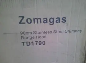 TD1790 ZOMAGAS Ducted Hood Sliver Steel Island Mount Rang #2