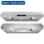 Sndoas 30in Under Cabinet Range Hood Button /remote Control 600cfm 3-speed Led. Fixed Price $143.99.