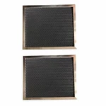 Aluminum And Activated Carbon Range Hood Filter - 8 X 9 1/2 5/16 2 Pack. Fixed Price $15.99.