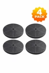 4 Pack 7" Round Activated Charcoal Carbon Filters - Ductless Kitchen Range Hood. Fixed Price $24.99.