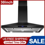 Sndoas 2475bpb 30in Wall Mount Range Hood 450cfm Touch Control Black W/led New. Fixed Price $145.99.