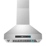 Tieasy 30in Wall Mount Range Hood Stainless Steel 900cfm 3-speed Touch Control. Fixed Price $289.99.