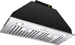 36" Convertible Range Hood, 600 Cfm, Tool-free Insert, Black & Stainless Finish. Fixed Price $593.99.