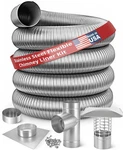 Forever Vent 5 Inch Smooth Wall Stainless Steel Chimney Liner Kits. Fixed Price $465.95.