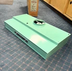New Vintage 36" Vent-a-hood Spec 7" Round Duct Turquoise Enamel Nutone V10te36. Fixed Price $795.95.